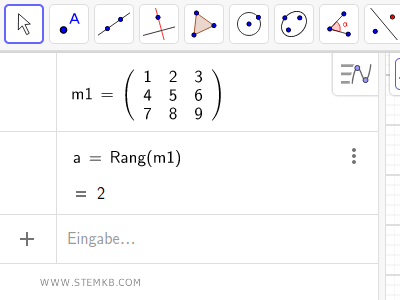 Matrixrang berechnen