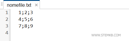 Beispiel einer Delimited-Datei