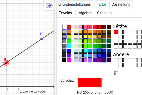 W&auml;hlen Sie Ihre Farbe