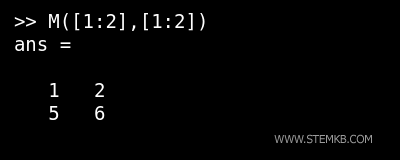 Anleitung zur Extraktion einer 2x2-Teilmatrix