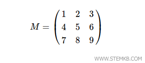 Ein Beispiel für eine Matrix