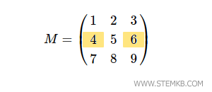 extrahiere die erste und dritte Spalte der zweiten Zeile