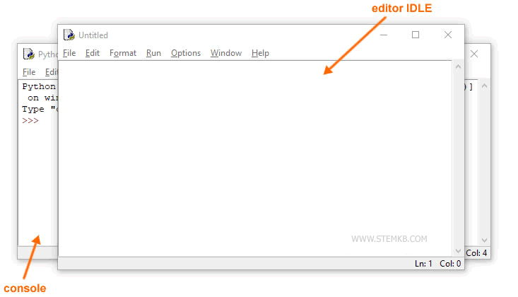 IDLE-Editor für Python