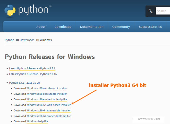 Wählen Sie die Python-Version