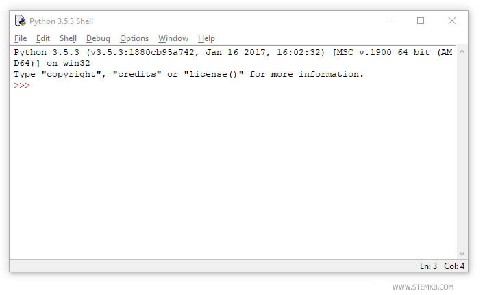 Python verfügt über einen eingebauten Editor namens IDLE
