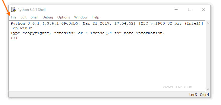 Im oberen Menü auf Datei klicken