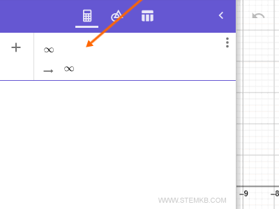 wie man Unendlichkeit in Geogebra macht