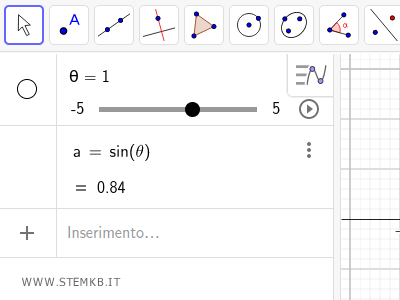 Berechnung des Sinus von Theta