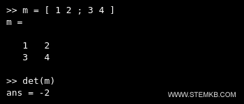 Ein Beispiel f&uuml;r Matrixberechnung in Octave