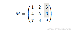 Die erste und zweite Zeile der dritten Spalte