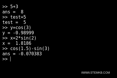 Im Octave-Befehlsfenster