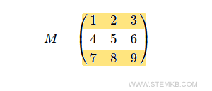 Entnahme der ersten und dritten Zeile der Matrix