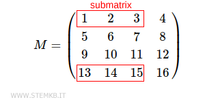2x3-Teilmatrix