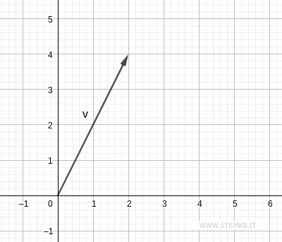 Beispiel f&uuml;r einen 2D-Vektor